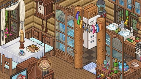 Rustic Kitchen HABBO Speed Build Ft Hancar Arcanyan YouTube