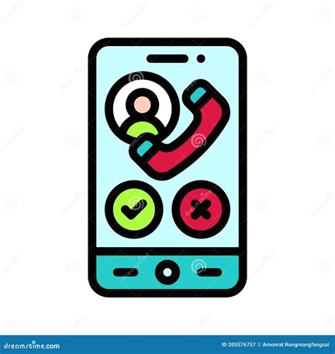 Video Call Or Voice Call App Icon Mobile Application Vector