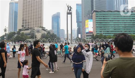 Foto Car Free Day Jakarta Diberlakukan Kembali Warga Membeludak