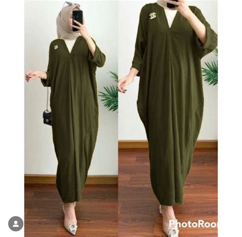 GRATIS ONGKIR Dress Kaftan Crinkle Airflow Premium Lazada Indonesia