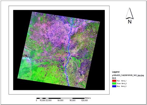 A Scene of Landsat 7 (ETM+) image. | Download Scientific Diagram