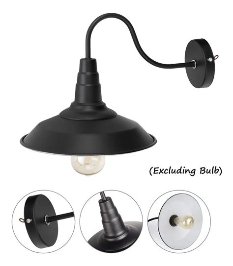 L Mpara De Pared Vintage Bell Negro Cm Unilux Per