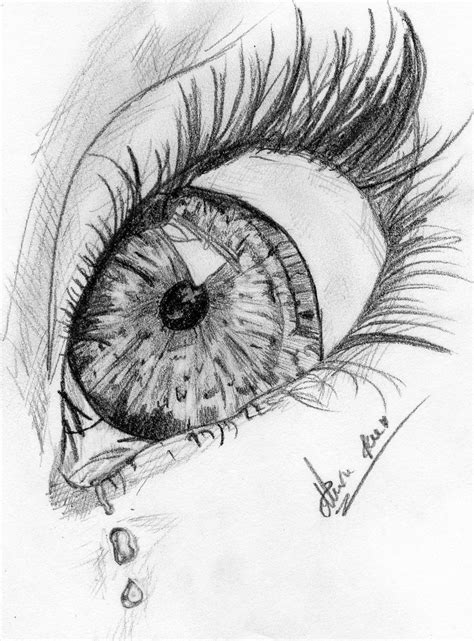 Pencil Drawings Of Sad Eyes