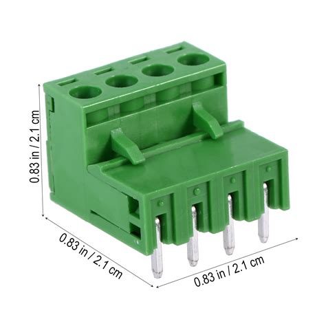 Myenne Pluggable Pcb Terminal Blocks Plug Connector 508mm 4 Straight Needle Looper 2edg Socket