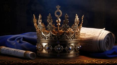 Premium Photo | A majestic King's Crown resting atop the sacred Hebrew ...