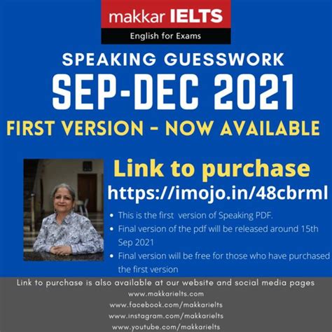 Makkar Ielts Speaking September To December First Version