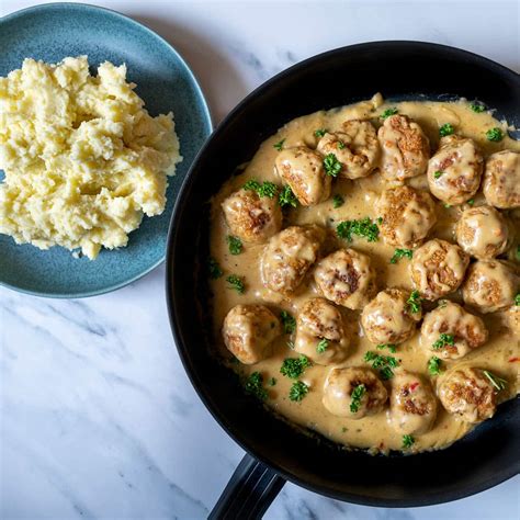 Easy Vegetarian Swedish Meatballs Skinny Spatula