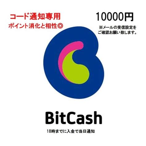 コード通知専用 ビットキャッシュ Bit Cash 10000円券 プリペイドカード 新版