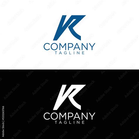 kr logo design and premium vector templates Stock Vector | Adobe Stock