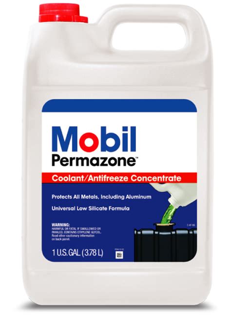 mobil permazone  preduluted antifreeze  coolant mobil