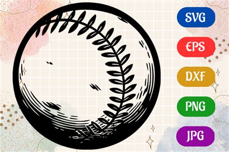 Baseball | Black and White Logo Vector Graphic by Creative Oasis ...