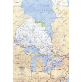 Ontario Canada Published Map Stanfords