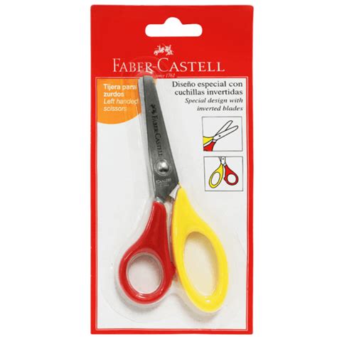 Tijera Escolar Para Zurdo Faber Castell Comsucre Online