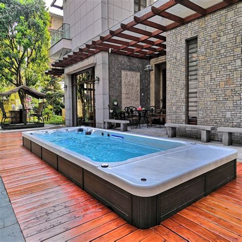 Dual Zone Acrylic Above Ground Swimming Endless Swim Spa Pool Swim Spa Endless Swim Spa Spa Pool