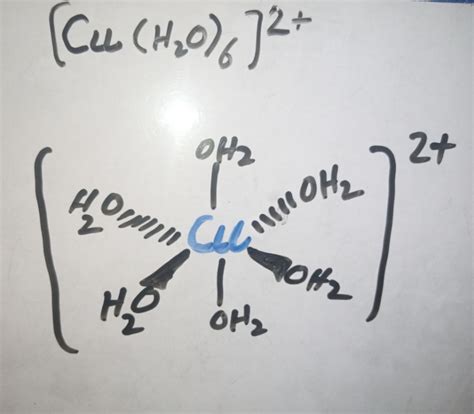 Solved Three Dimensional Sketch Of Cu H2O 6 2 Course Hero