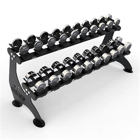 2 Tier Dumbbell Rack Grade Commercial Use At Best Price In Vadodara Steelherd Fitness Llp