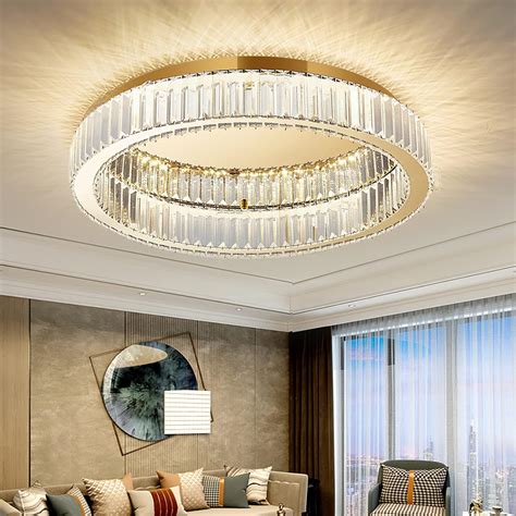 Ahxiaozn Led Kristall Deckenleuchte Mit Elegantem Design Moderne