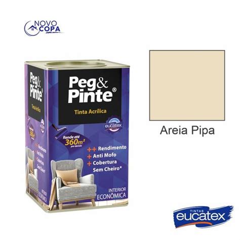 Tinta Latex Peg Pinte Int Areia Pipa 18l Eucatex Tinta Para Parede