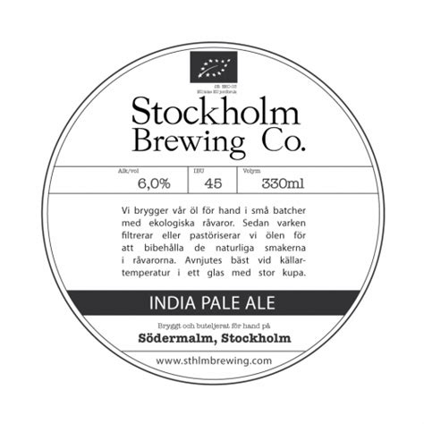 India Pale Ale Stockholm Brewing Co Untappd