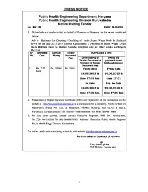 Fillable Online Haryanaphed Etenders Invitation For Bid And Standard