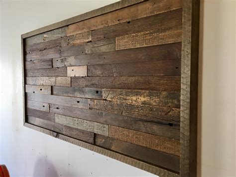 Reclaimed Barn Wood Wall Art Horizontal Slats FREE SHIPPING Etsy