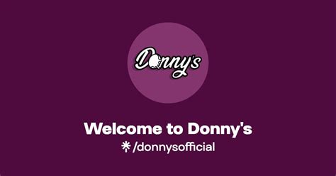 Welcome To Donnys Instagram Facebook Tiktok Linktree