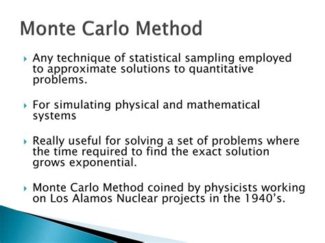 Ppt Stanislaw Ulam And Monte Carlo Method Powerpoint Presentation