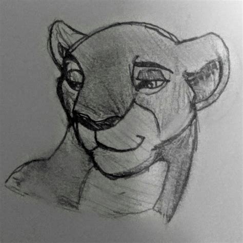 Nala (Grown up Lion King sketch) by SherBetIcy on DeviantArt