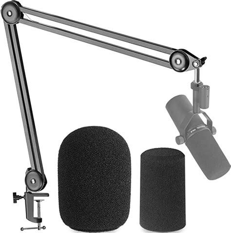 Shure Sm B Boom Arm Mic Stand With Types Of Pop Filter Professional