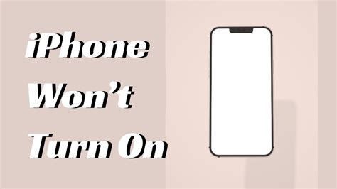 How To Fix An Iphone That Won T Turn On Suddenly Turn Off Black