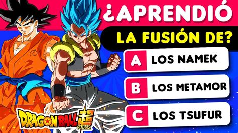 Adivina Cuánto sabes de DRAGON BALL Z GT y SUPER Trivia Dragon