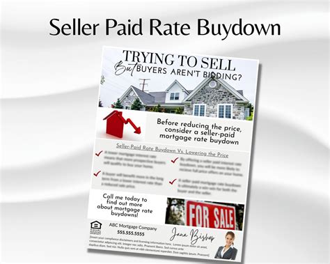 Mortgage Broker Seller Paid Buydown Flyer Mortgage Lender Template Loan Officer To Realtor