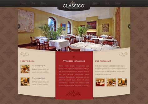 Classico - Wordpress Restaurant Theme - GraphicsBeam