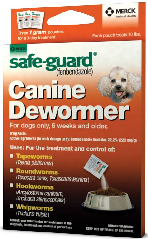 Safe Guard Dewormer For Hookworms Roundworms Tapeworms And Whipworms