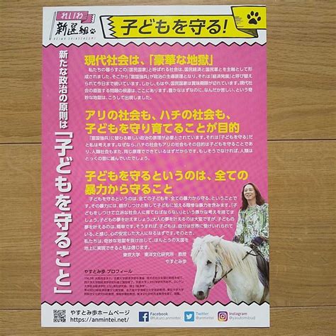 Yahooオークション 令和元年 参議院議員選挙 れいわ新選組 やすと