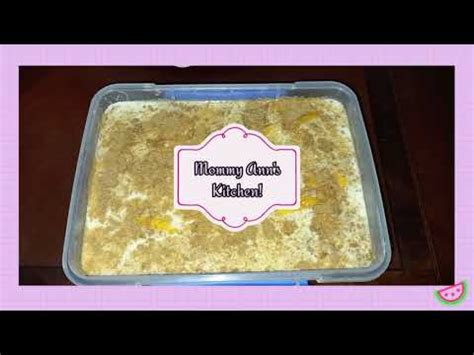 Mango Graham Cake Mango Float Easy Recipe YouTube