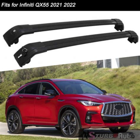 Lockable Roof Rail Rack Cross Bars Crossbar Fits For Infiniti QX55 2021