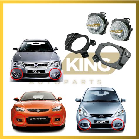 PROTON EXORA WAJA CAMPRO SATRIA NEO FOG LAMP WITH BRACKET LAMPU