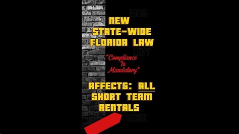 Florida S New Short Term Rental Law Effects All Vacation Rental Property In Fl Youtube