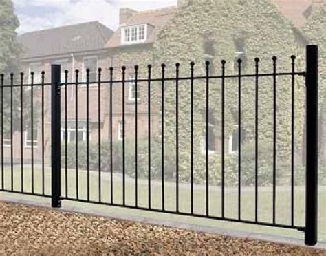 Manor Wrought Iron Style Metal Garden Fence Panel | 3ft High | Buy ...