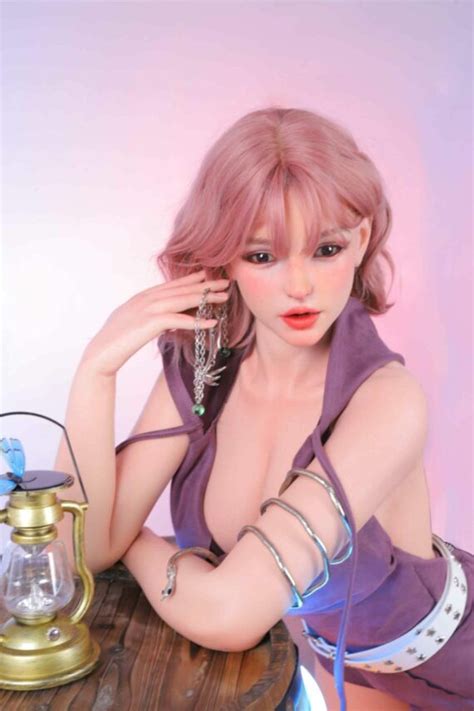 Yasmin Woods Life Size Pink Hair Sex Doll With Silicone Head NakeDoll