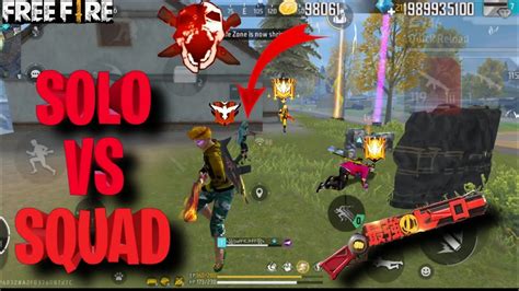 Free Fire Max Game Solo Vs Squad Gameplay Solo Vs Squad Free Fire