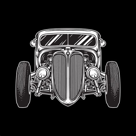 Hot rod vector art 26759384 Vector Art at Vecteezy