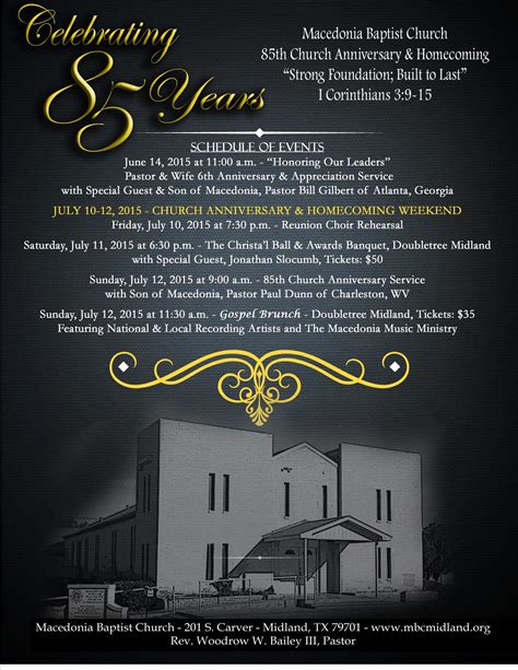 Church Homecoming Themes