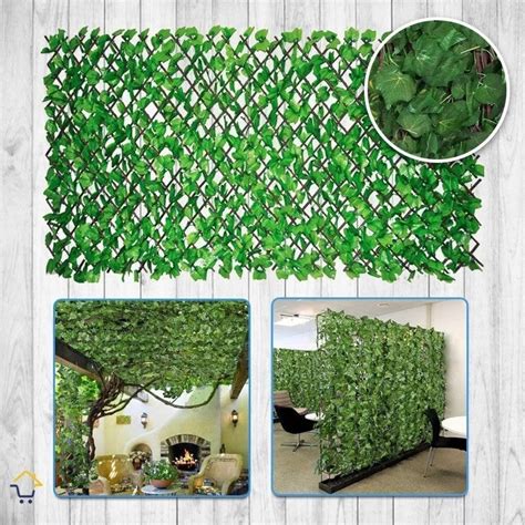 Enredadera Malla Artificial Follaje Expandible Jardín 225x75 Cuotas