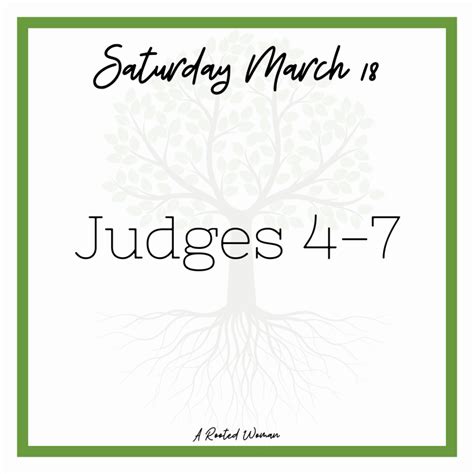 Read the Bible with Me: Judges 4-7 — A Rooted Woman