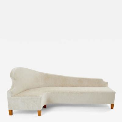 Cesare Lacca Cesare Lacca Three Seater Curved Sofa Linen Velvet S