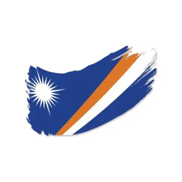 Marshall Islands Vector Flag With Transparent Marshall Islands