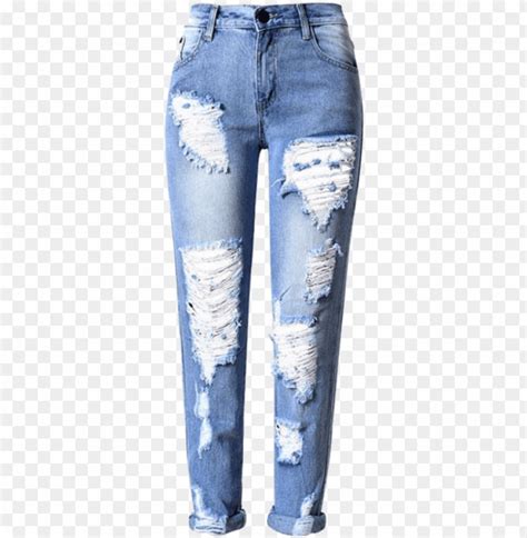 Ripped Jeans Png Trendy Ripped Jeans For Wome Png Image With