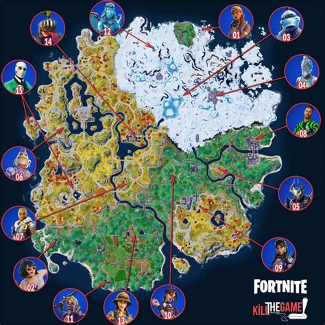 Fortnite O Trouver Tous Les Pnj Sur La Nouvelle Carte Du Chapitre Hot